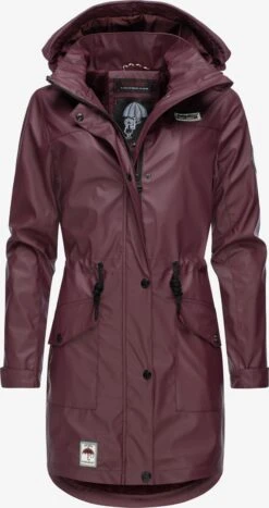 Navahoo Manteaux De Pluie Manteau Mi-saison Deike Femme Bourgogne