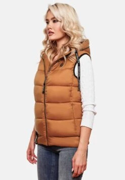 Navahoo Vestes Sans Manches Gilet Kassidy Femme Caramel -About you d1ae20cba46decd98559e701b70de15e