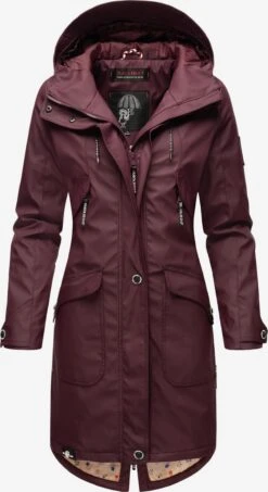 Navahoo Manteaux De Pluie Manteau Mi-saison Femme Bordeaux -About you d340870ecb5c01d7a2da8a8791ceb1a0