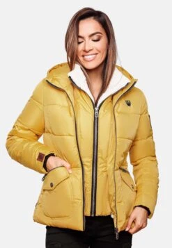 Navahoo Vestes Dhiver Veste D’hiver Megan Femme Jaune -About you d9b2cab40dfd9cd9a1c3c1f2ad317c9a