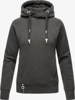 Navahoo Sweats à Capuche Sweat-shirt Liebesmäuschen Femme Gris Foncé