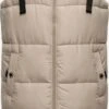 Navahoo Vestes Sans Manches Gilet Femme Beige