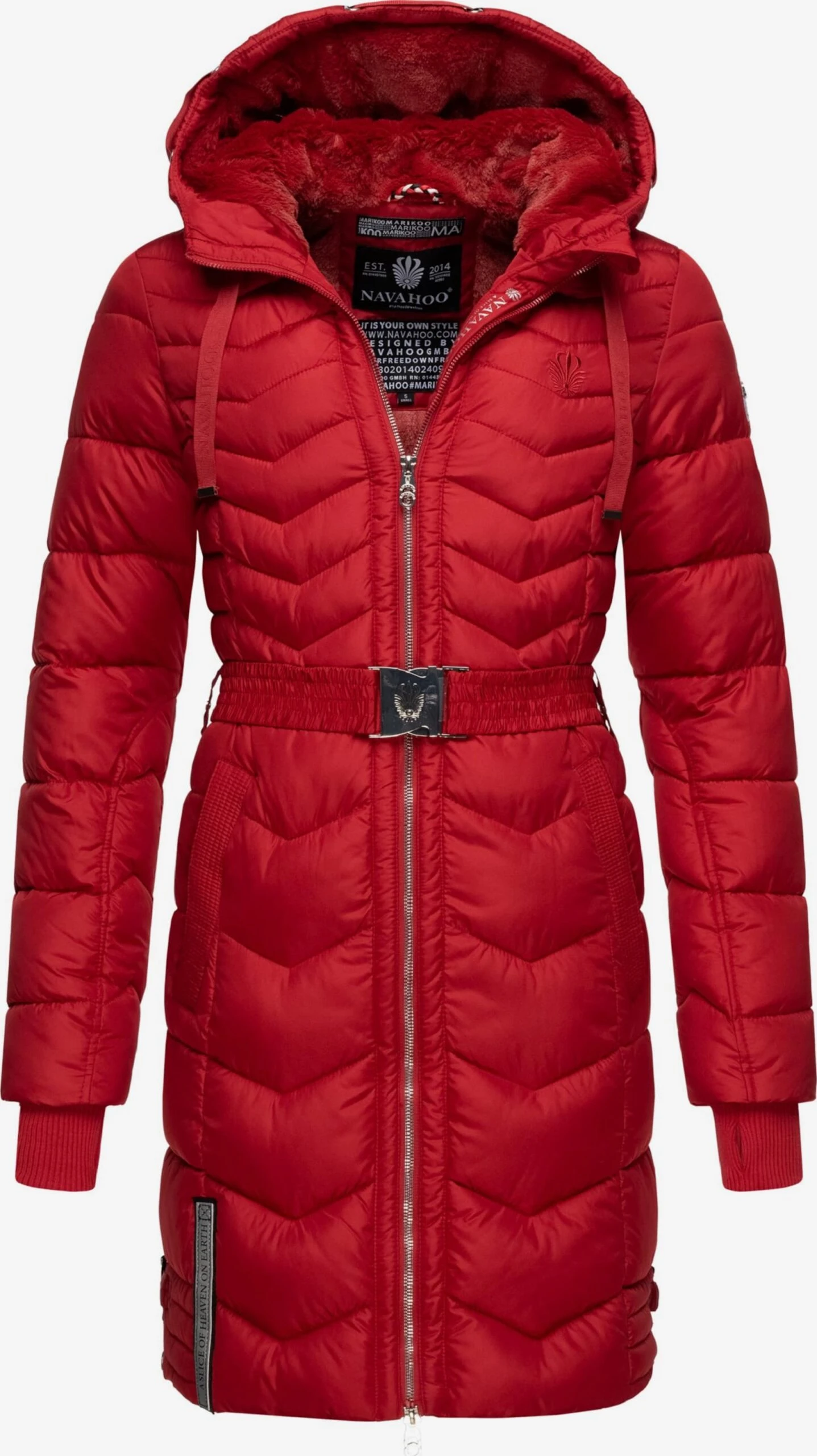 Navahoo Manteaux Dhiver Manteau D’hiver Alpenveilchen Femme Rouge 4 Navahoo Manteaux Dhiver Manteau D’hiver Alpenveilchen Femme Rouge – Image 4