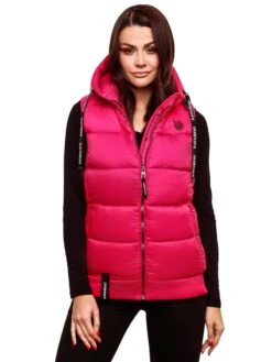 Navahoo Vestes Sans Manches Gilet Kassidy Femme Rose Néon -About you e128e6cf077fe0057ba0db8190f7a3b3