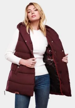 Navahoo Vestes Sans Manches Gilet Madilynaa Femme Bordeaux -About you e454bc42809363c6abfb45520ad08ef3