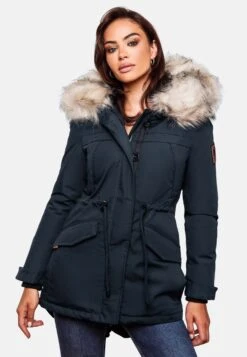 Navahoo Parkas Parka D’hiver Femme Bleu Foncé -About you e758a216c0a5a08adc6559da7becd5d0