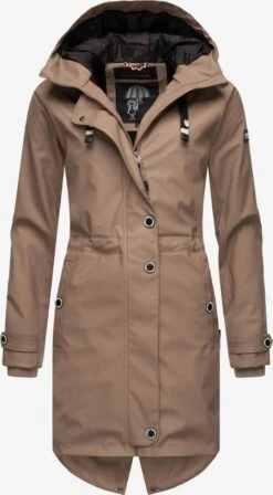 Navahoo Manteaux De Pluie Manteau Fonctionnel Rainy Flower Femme Beige Foncé -About you e792304c325745188c78e5ac3c702cce