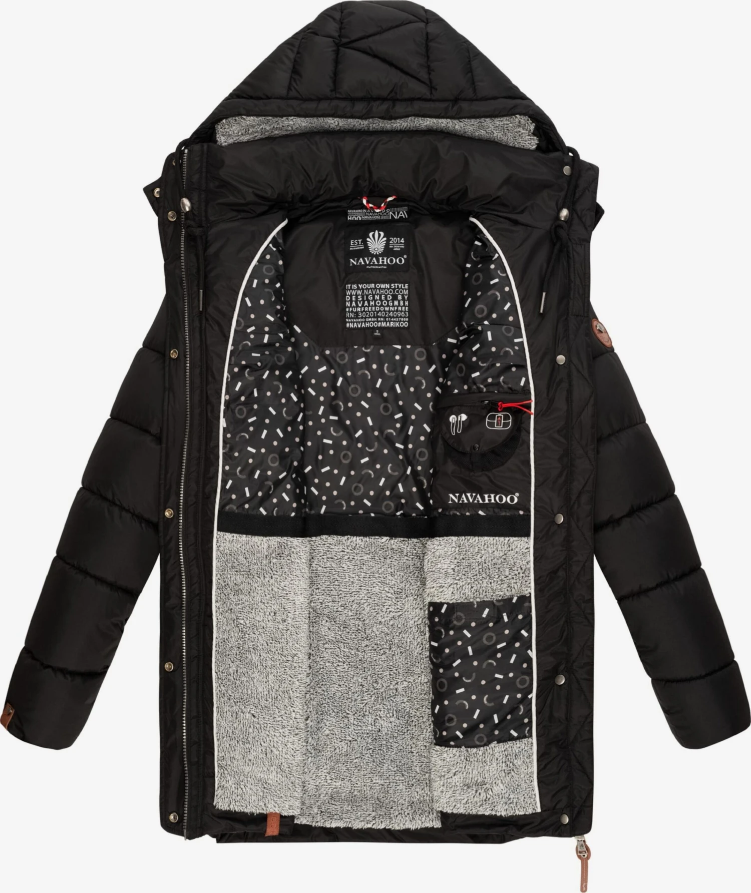 Navahoo Manteaux Dhiver Manteau D’hiver Dalie Femme Noir 5 Navahoo Manteaux Dhiver Manteau D’hiver Dalie Femme Noir – Image 5