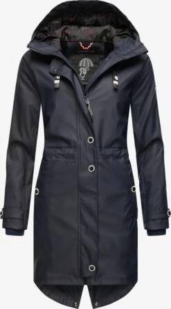 Navahoo Manteaux De Pluie Manteau Fonctionnel Rainy Flower Femme Bleu Nuit -About you eb33f8f40c02cbe6c64c3a40a8dfd6c2