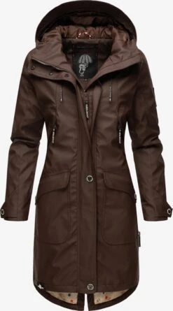 Navahoo Manteaux De Pluie Manteau Mi-saison Schötchen Femme Chocolat -About you efb0dcac6057bf357883bda746fe63ac