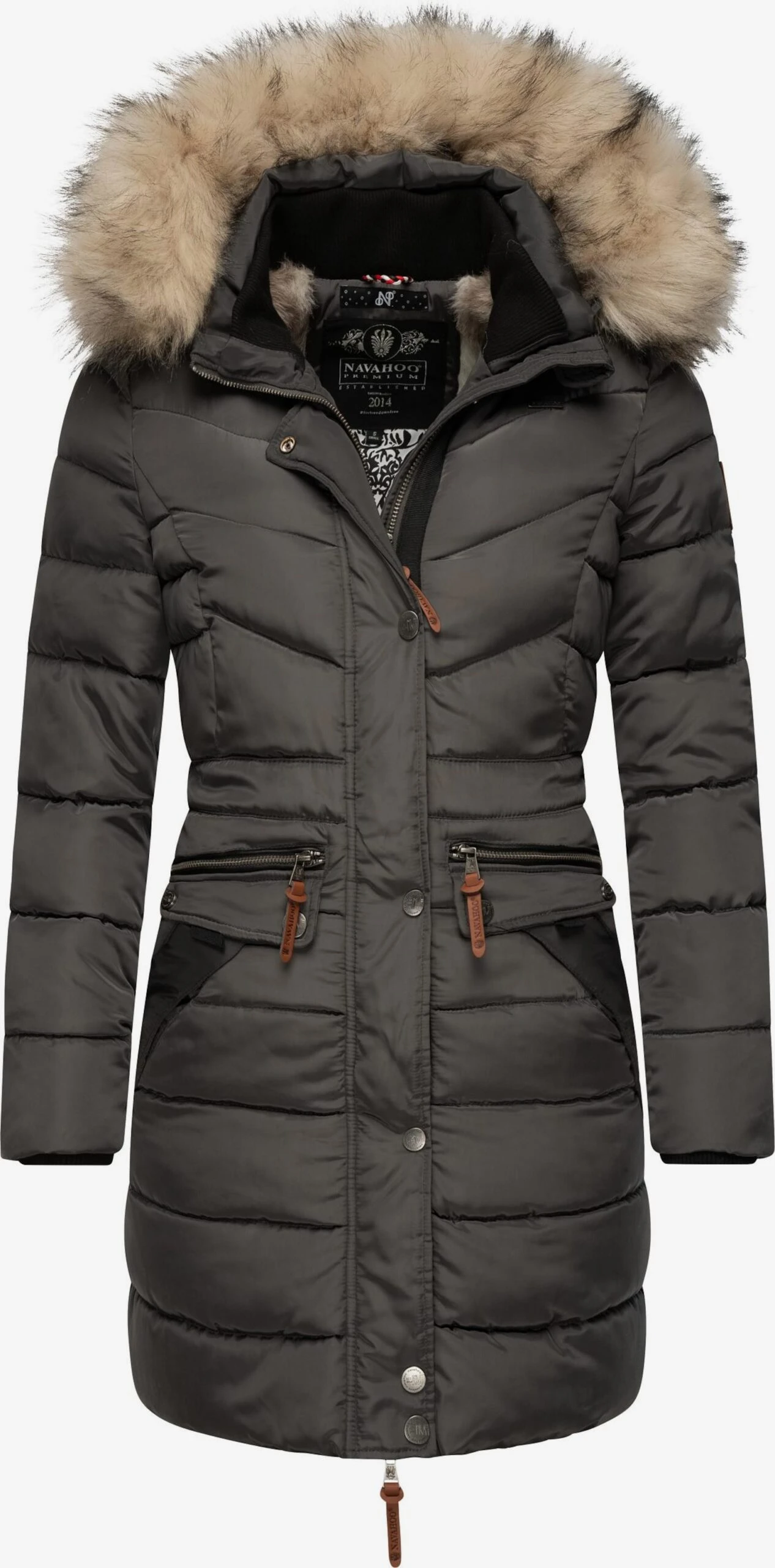 Navahoo Manteaux Dhiver Manteau D’hiver Paula Femme Marron 1 Navahoo Manteaux Dhiver Manteau D’hiver Paula Femme Marron