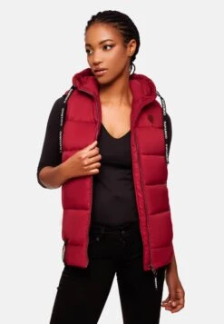 Navahoo Vestes Sans Manches Gilet Kassidy Femme Rouge Rouille -About you f0accc9a4586f839fdcff855f6e5e2e0