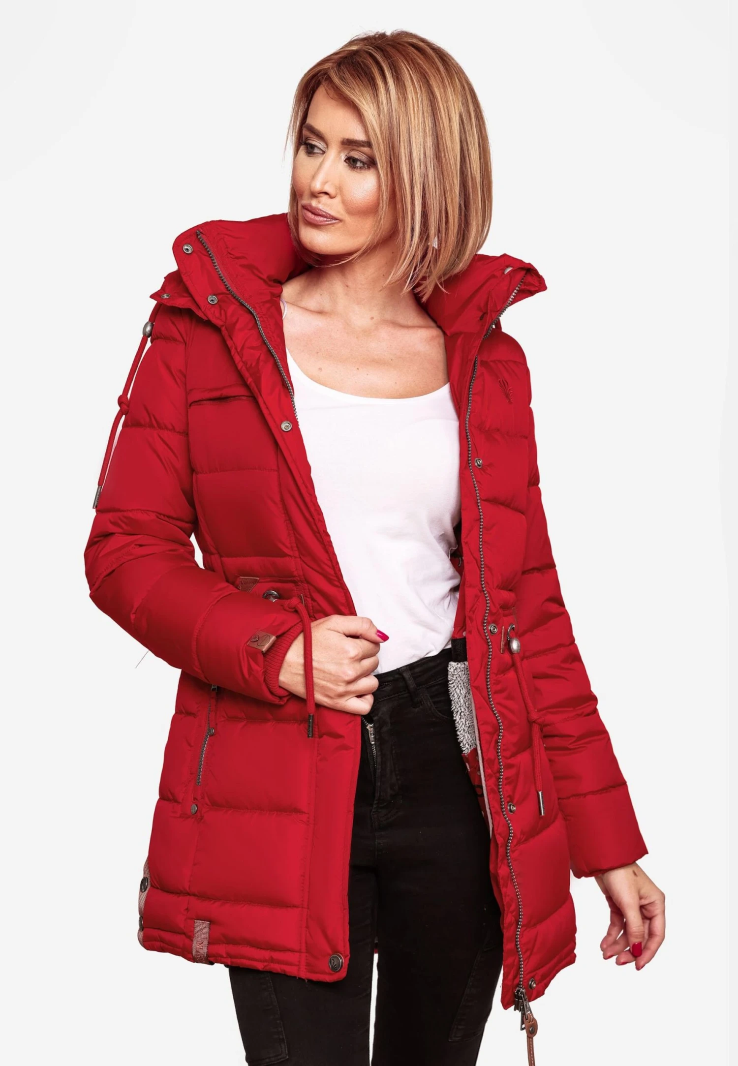Navahoo Manteaux Dhiver Manteau D’hiver Dalie Femme Rouge 9 Navahoo Manteaux Dhiver Manteau D’hiver Dalie Femme Rouge – Image 9