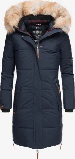 Devant 41 Navahoo Manteaux Dhiver Manteau D’hiver Halina Femme Bleu Marine