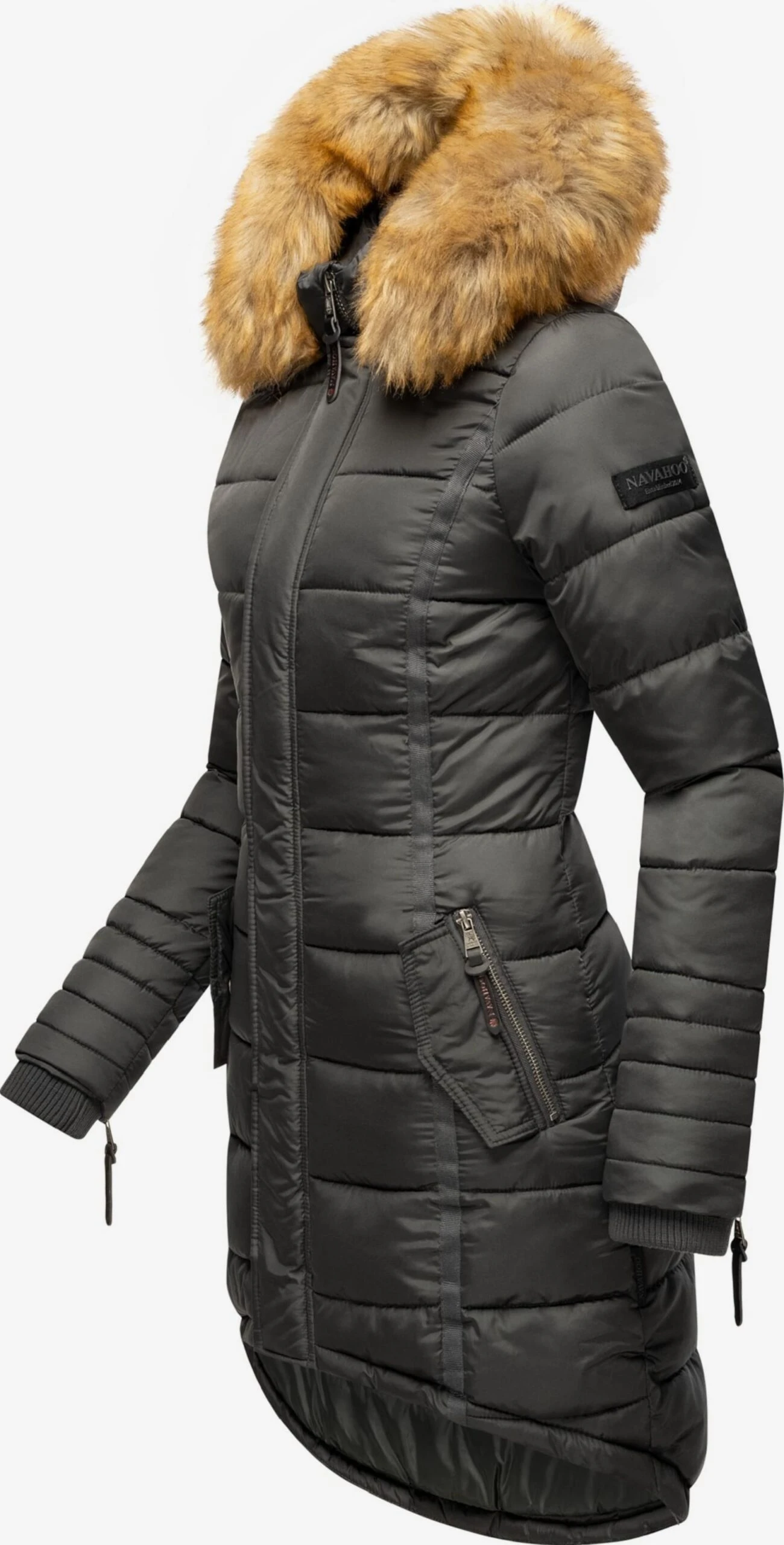 Navahoo Manteaux Dhiver Manteau D’hiver Papaya Femme Gris Basalte 2 Navahoo Manteaux Dhiver Manteau D’hiver Papaya Femme Gris Basalte – Image 2