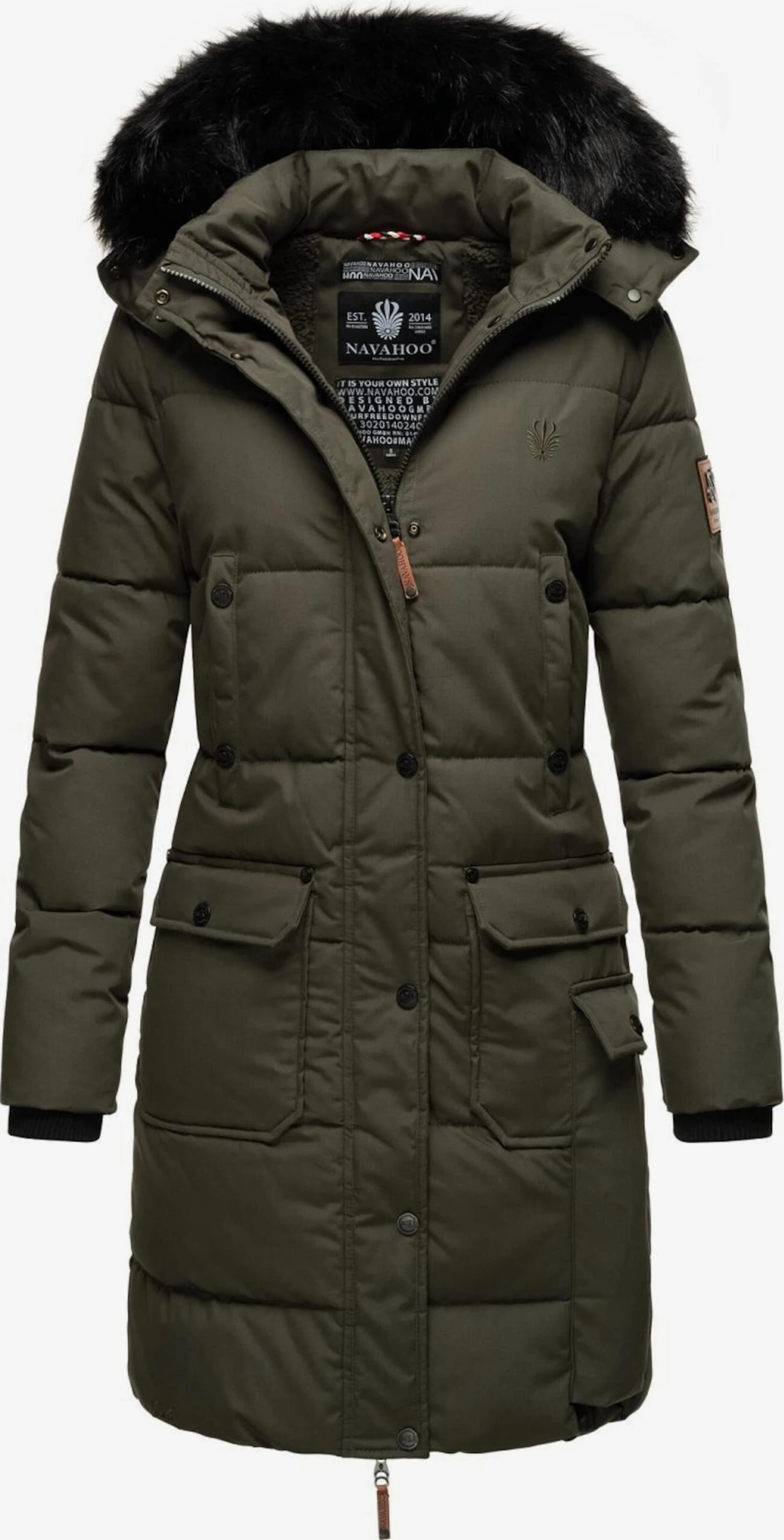 Navahoo Manteaux Dhiver Manteau D’hiver Cosimaa Femme Anthracite 1 Navahoo Manteaux Dhiver Manteau D’hiver Cosimaa Femme Anthracite