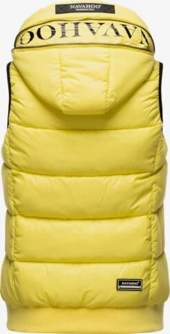 Navahoo Vestes Sans Manches Gilet Kassidy Femme Jaune -About you f913a9fbda742e4265b9a7c3fa621c88